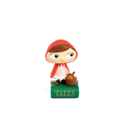 Little Red Riding Hood Tonie figurine with red hood on green Tales base