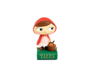 Little Red Riding Hood Tonie figurine with red hood and basket on green base labeled TALES