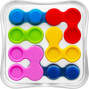 Reverso single player fidget puzzle by Smart Games puzzle pieces in place on a white background.