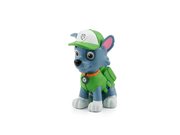 Tonie figurine of Rocky from Paw Patrol in green recycling uniform on white background