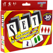 Set game packaging with red and yellow design, featuring the brand 'PlayMonster'.