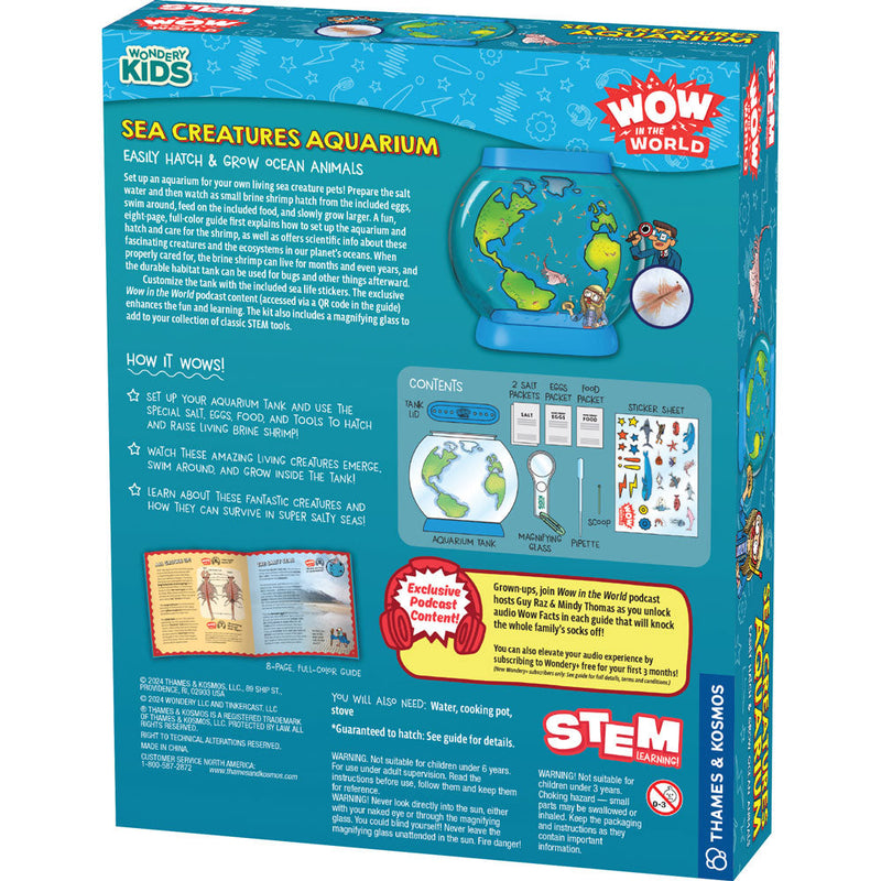 Thames & Kosmos Wow in the World Sea Creatures Aquarium STEM kit packaging