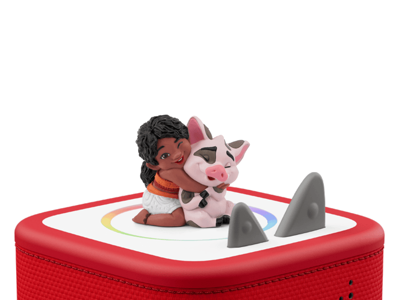 Tonie Disney Moana 2 Simea figurine with pig on red Toniebox speaker