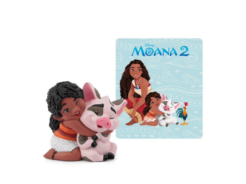 Tonie Disney Moana 2 Simea figurine with pink pig and promotional card background