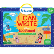 Skillmatics Lilo & Stitch Write and Wipe Activity Mats packaging with colorful design and characters.