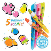 Scentco Smelly Gellies scented gel crayons 5-pack with colorful fruit scent icons