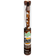 Coffee Smens scented gel ink pen in clear tube with brown coffee-themed design