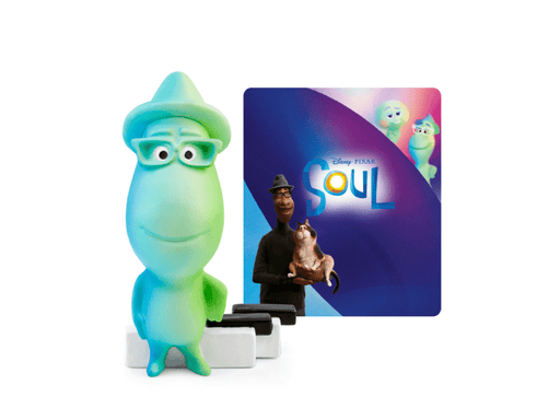 Tonie Disney Soul figure with blue-green soul character and story card on white background