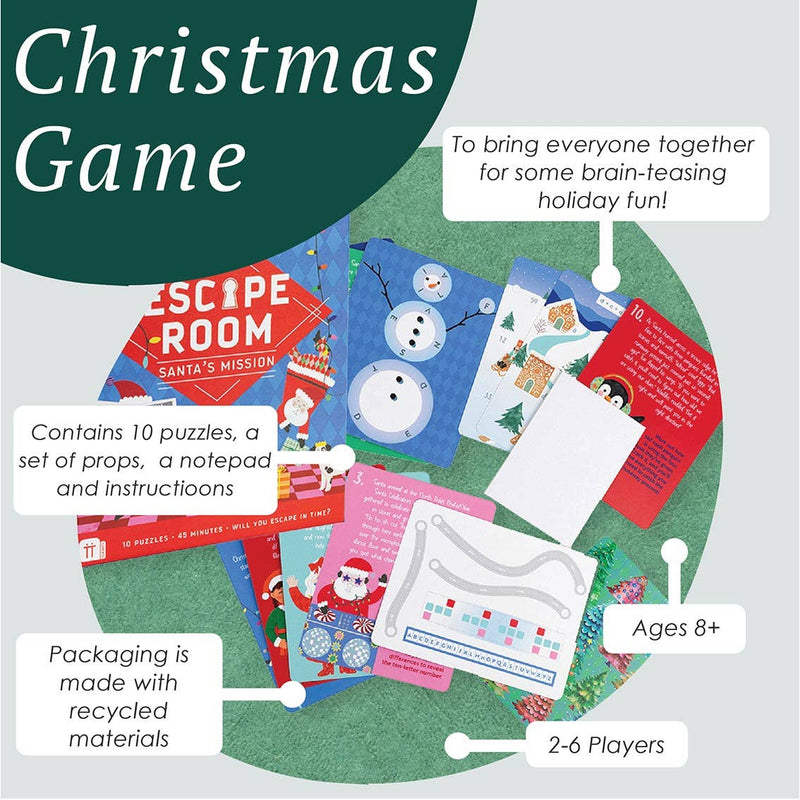 Christmas Escape Room Santa Edition – game components by TT Games
