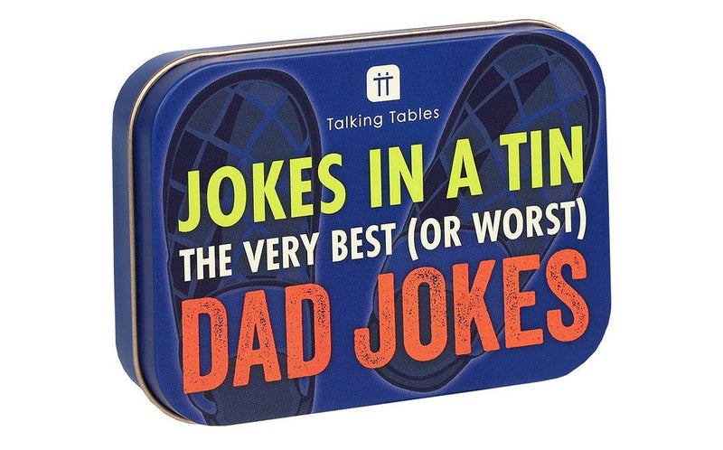 Dad Jokes in a Tin – front product packaging by TT Games