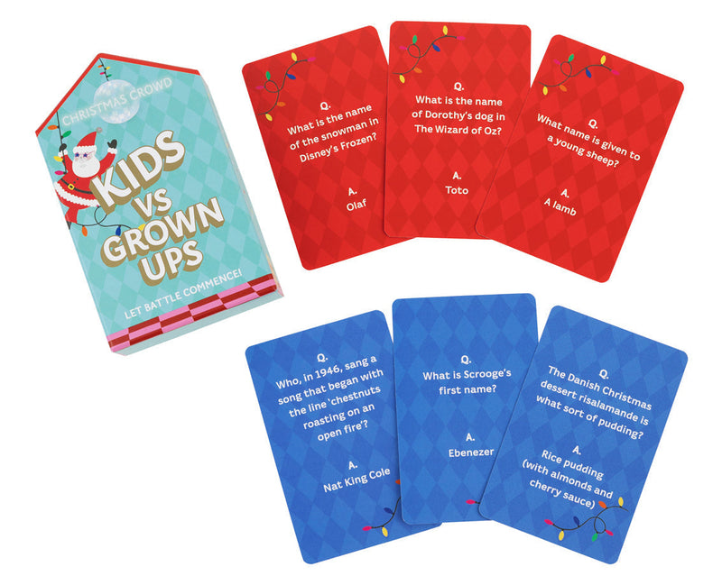 Santa Kids vs Grown Ups Family – game cards and contents by TT Games