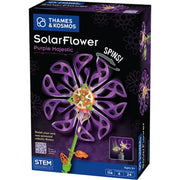 Front of Box for Thames & Kosmos Solar Flower Purple Majestic educational kit on a white background