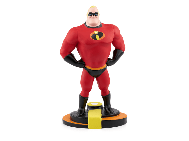 Mr. Incredible Tonie figurine in red superhero suit on circular base with yellow activator