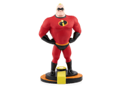 Mr. Incredible Tonie figure in red superhero suit on circular base with yellow cube