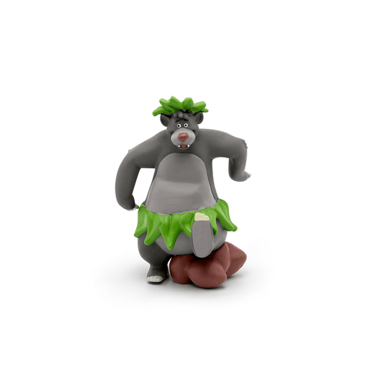 Gray Baloo bear Tonie figurine with green leaf crown and skirt from Disney Jungle Book