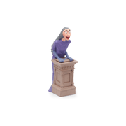 Tonie figurine of witch character from Roald Dahl's The Witches on stone pedestal