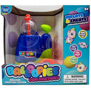 Balloopies balloon creation station packaging with colorful design and toy illustration.