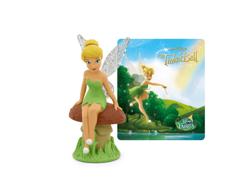 Tonie Disney TinkerBell figurine sitting on mushroom with official card background