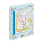 Djeco Tinyly Prunelle Secret Diary notebook with lock on light blue background
