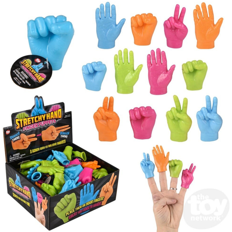 Neon Hand Finger Puppets turn five ordinary fingertips into the tiniest and possibly most dramatic cast in town.