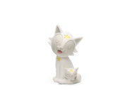 White Tonie figurine with golden stars showing parent cat with kitten on plain background