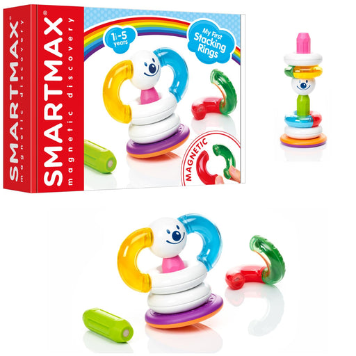 SmartMax My First Stacking Rings colorful magnetic toy with packaging box