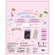 LCD Drawing Pad packaging with cute critter illustrations and included accessories