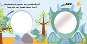 Baby Dragons interactive children's book with peek-a-boo holes and cute dragon characters