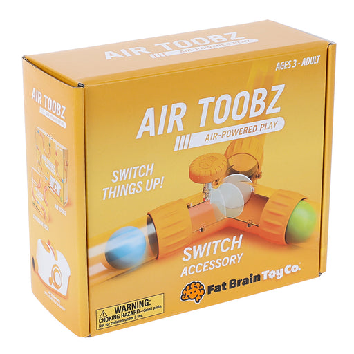 Air Toobz Switch Accessory package by Fat Brain Toy Co showing air-powered play system