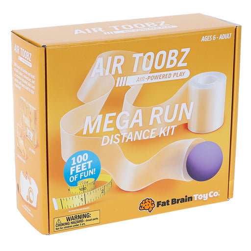Air Toobz Mega Run Distance Kit packaging box by Fat Brain Toy Co