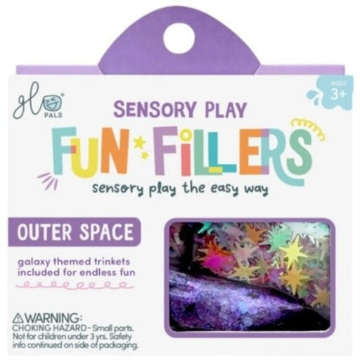 GLO Pals sensory play fun fillers outer space themed trinkets package