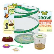 Insect Lore butterfly garden kit with habitat, journal, caterpillar cup and accessories displayed