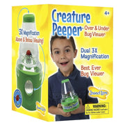 Creature Peeper bug viewer packaging showing green magnifying device with child model