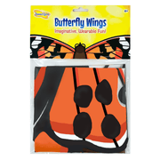Insect Lore Butterfly Wings costume with orange and black pattern in retail packaging