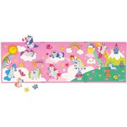 Janod Magneti'Stories Unicorns magnetic puzzle board with unicorn characters on rainbow background