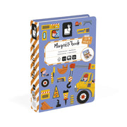 Janod Magneti'Book Construction magnetic toy set with 68 magnets showing construction theme