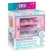 3C4G Bakery Beautiful Cosmetics playset in pink display case with multiple cosmetic trays