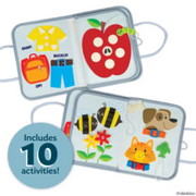 My Busy Tote children's activity toy with 10 activities and colorful designs