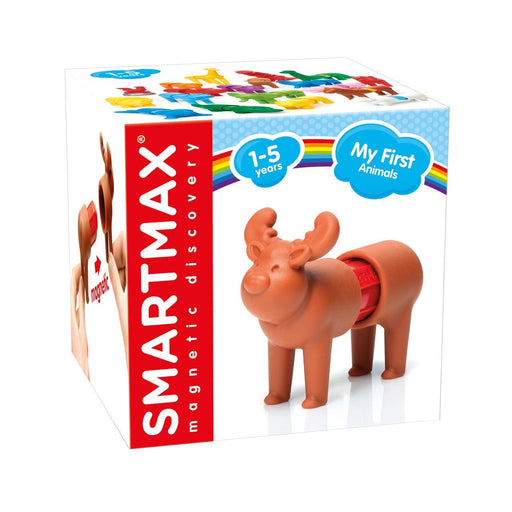 SmartMax My First Animals magnetic discovery toy with brown reindeer figure on white background