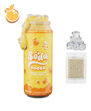 Soda Dough Orange Splash scented fidget dough with ice cubes and foam beads