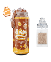 Soda Dough Rootin' Rootbeer scented fidget dough in brown tube with accessories