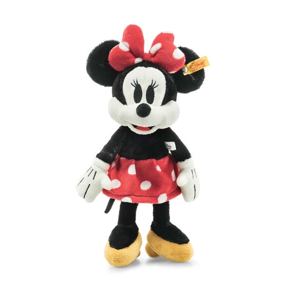 Steiff Disney Minnie Mouse 12 inch plush toy with red polka dot dress