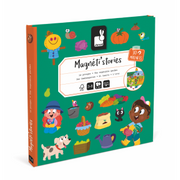 Magneti'Stories magnetic storytelling game box with colorful illustrated characters on green background