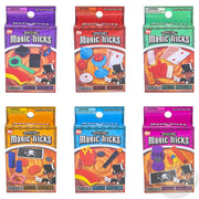 Six colorful Amazing Magic Tricks box sets by The Toy Network showing various magic props