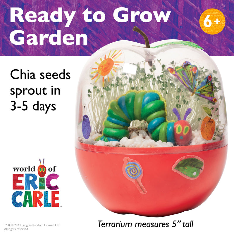 The Very Hungry Caterpillar Ready to Grow Garden terrarium with chia seeds