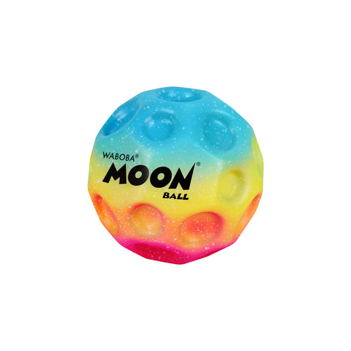 Waboba Moon Ball with colorful rainbow gradient design and textured surface