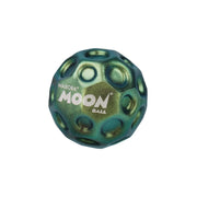 Waboba Moon Ball in metallic green-teal with crater-like textured surface