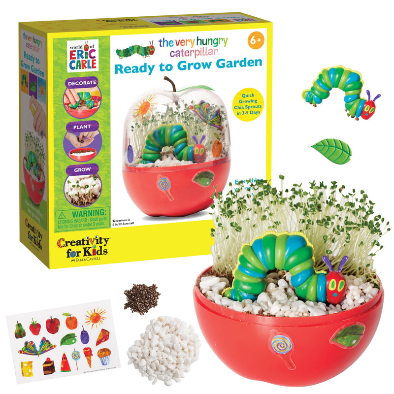 Very Hungry Caterpillar Ready to Grow Garden kit with terrarium and sprouting seeds
